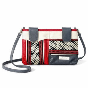 Limon Piel Leather Columbian Fair Isle Handbag Crossbody Small Pockets Travel